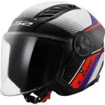 OUTLET CASCO LS2 AIRFLOW II RUSH ROJ/BCO/AZUL