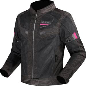 CHAMARRA LS2 GARDA NEGRO ROSA DAMA