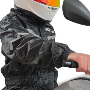 IMPERMEABLE OVEROL ASTRO FULL BLACK 1 PIEZA