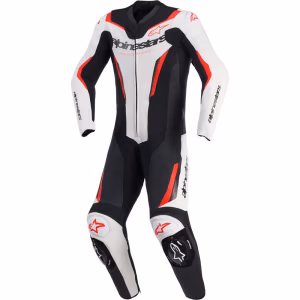 MONO TRAJE ALPINESTARS GP FORCE V2 NEGRO/BLANCO/ROJO
