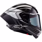 CASCO ALPINESTARS SUPERTECH R10 Element Black Carbon / Silver / Black