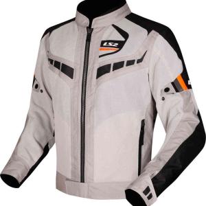 CHAMARRA LS2 GARDA BCO NARANJA